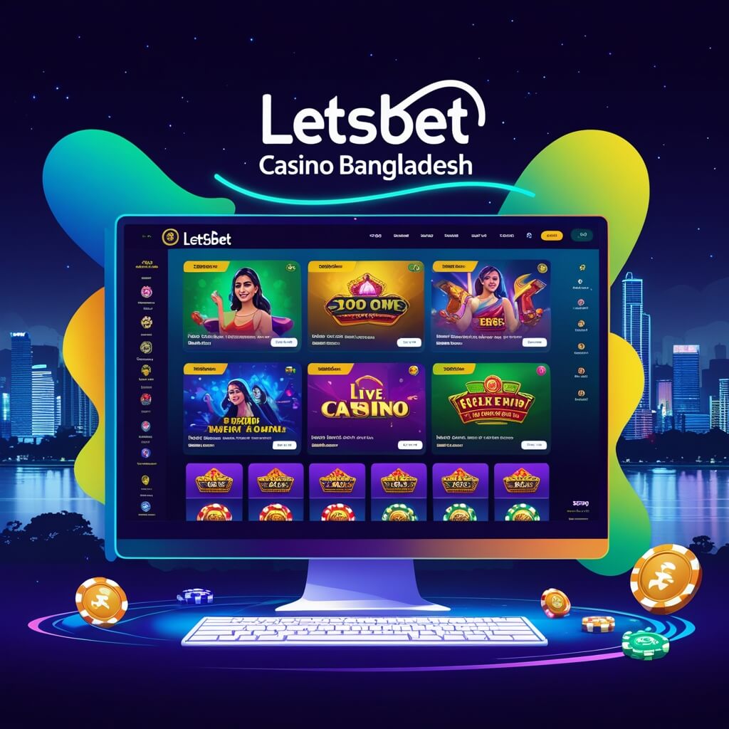 letsbet casino Bangladesh এ লাইভ টেবিল এবং স্লট লবির ব্যানার letsbet casino